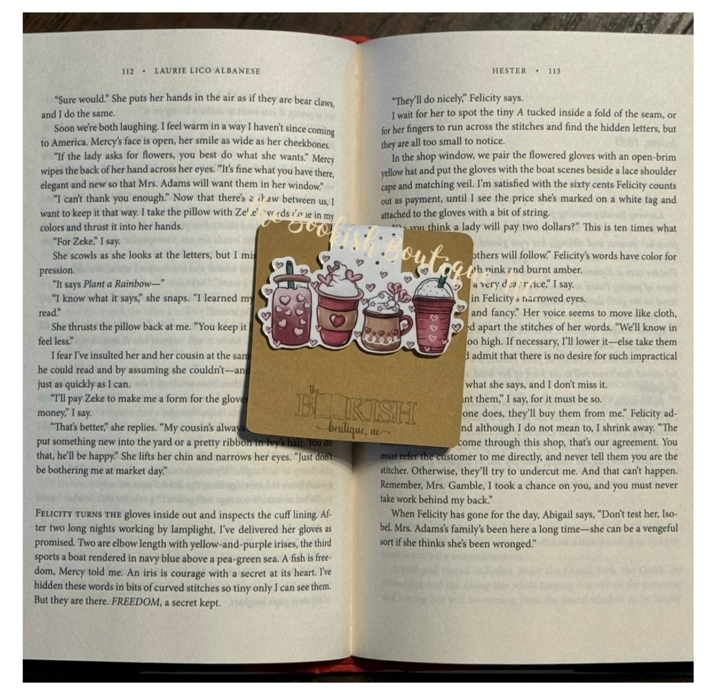 Magnetic Bookmark-Valentine Coffee