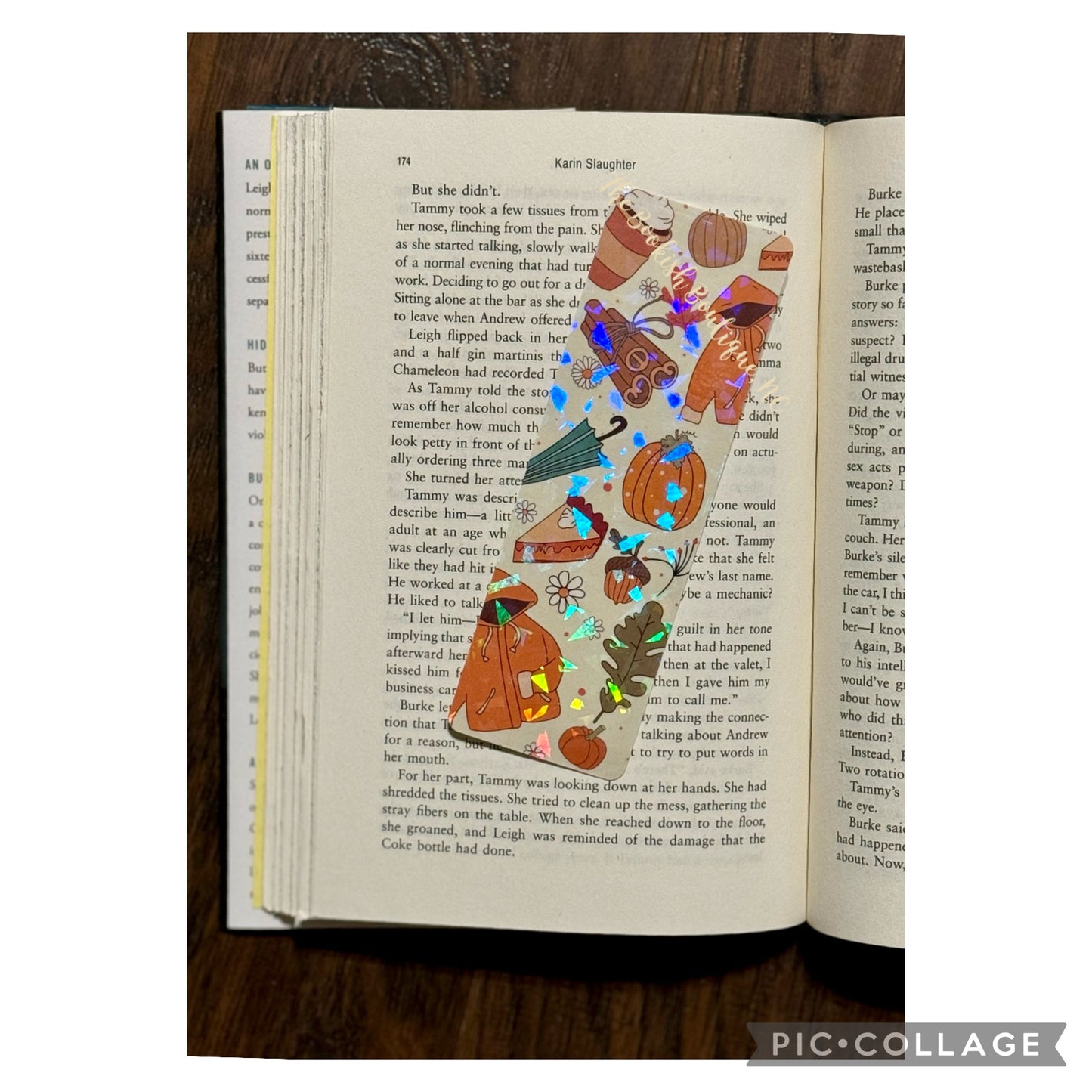 Standard Bookmark-Holographic Fall Fun