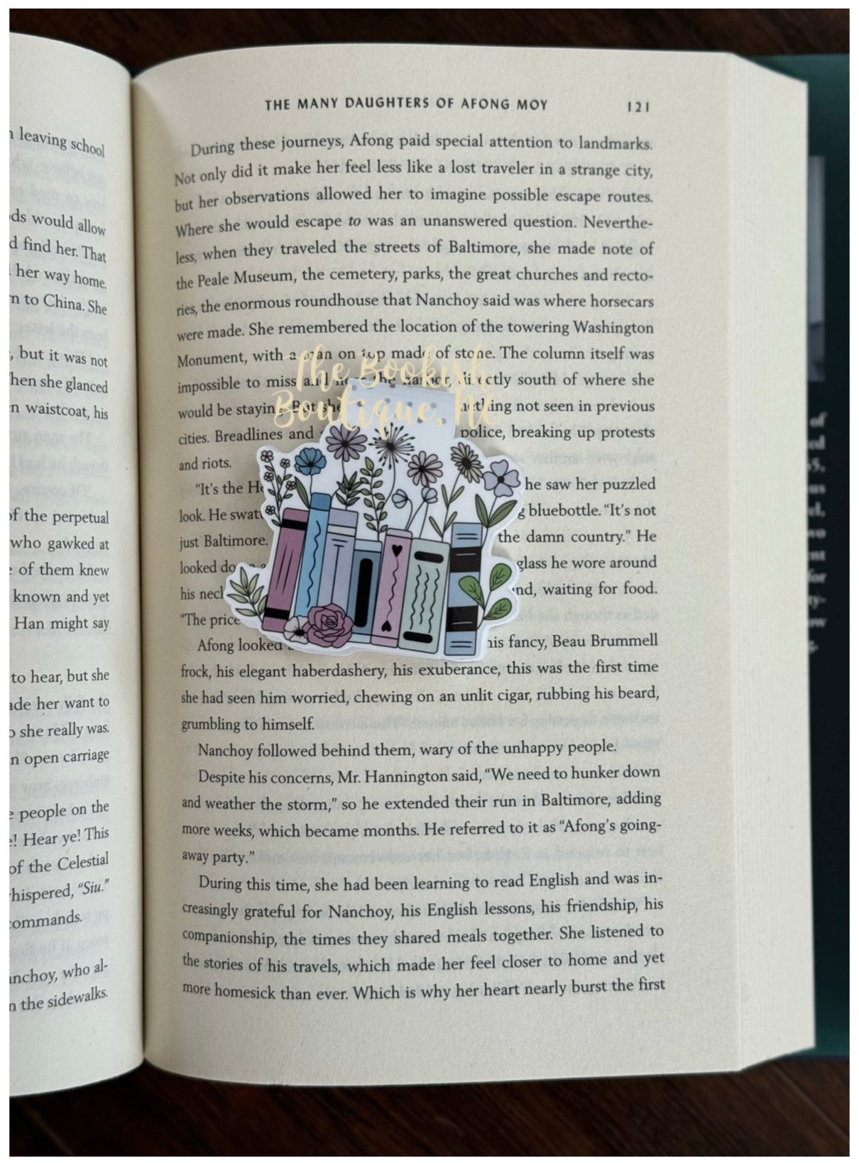 Magnetic Bookmark-Books Growing Spring Flowers