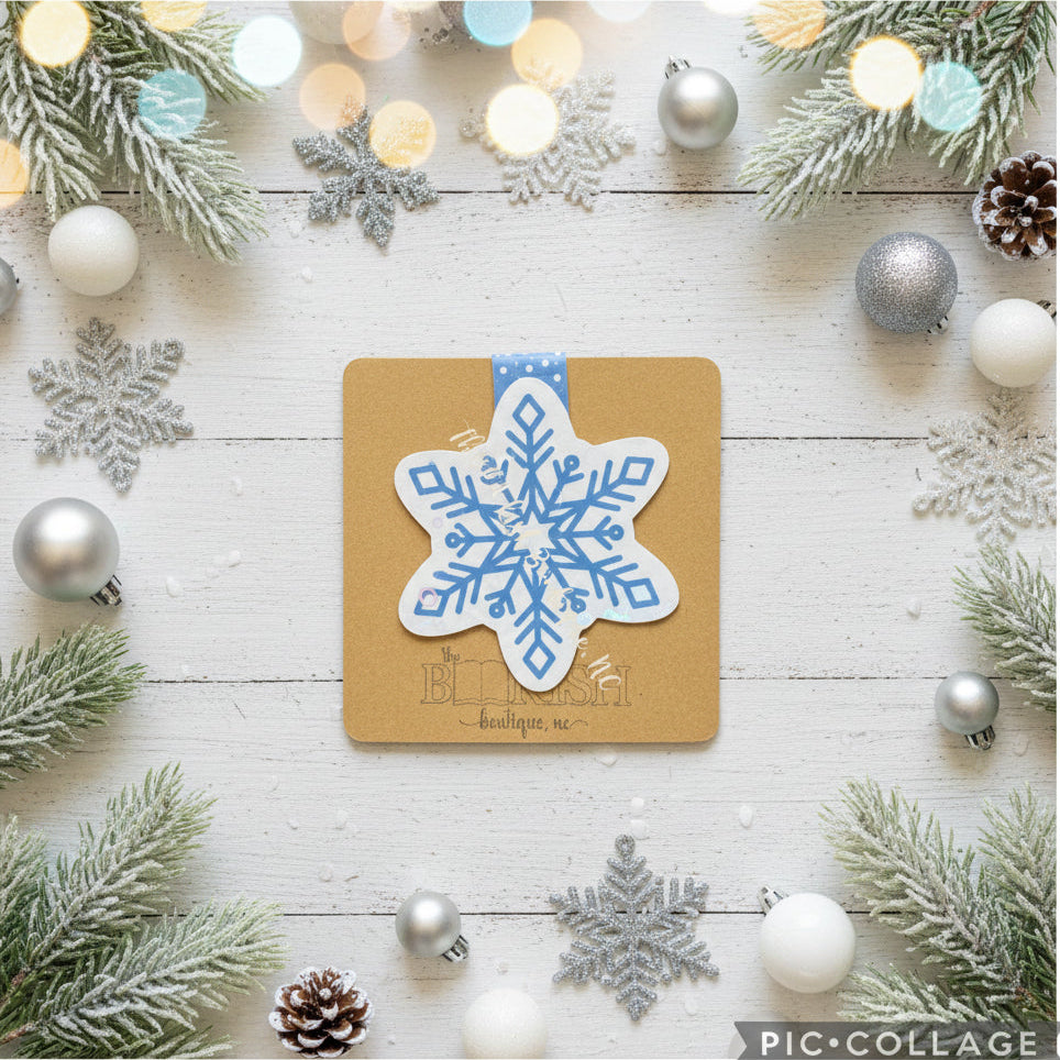 Magnetic Bookmark-Holographic Snowflake