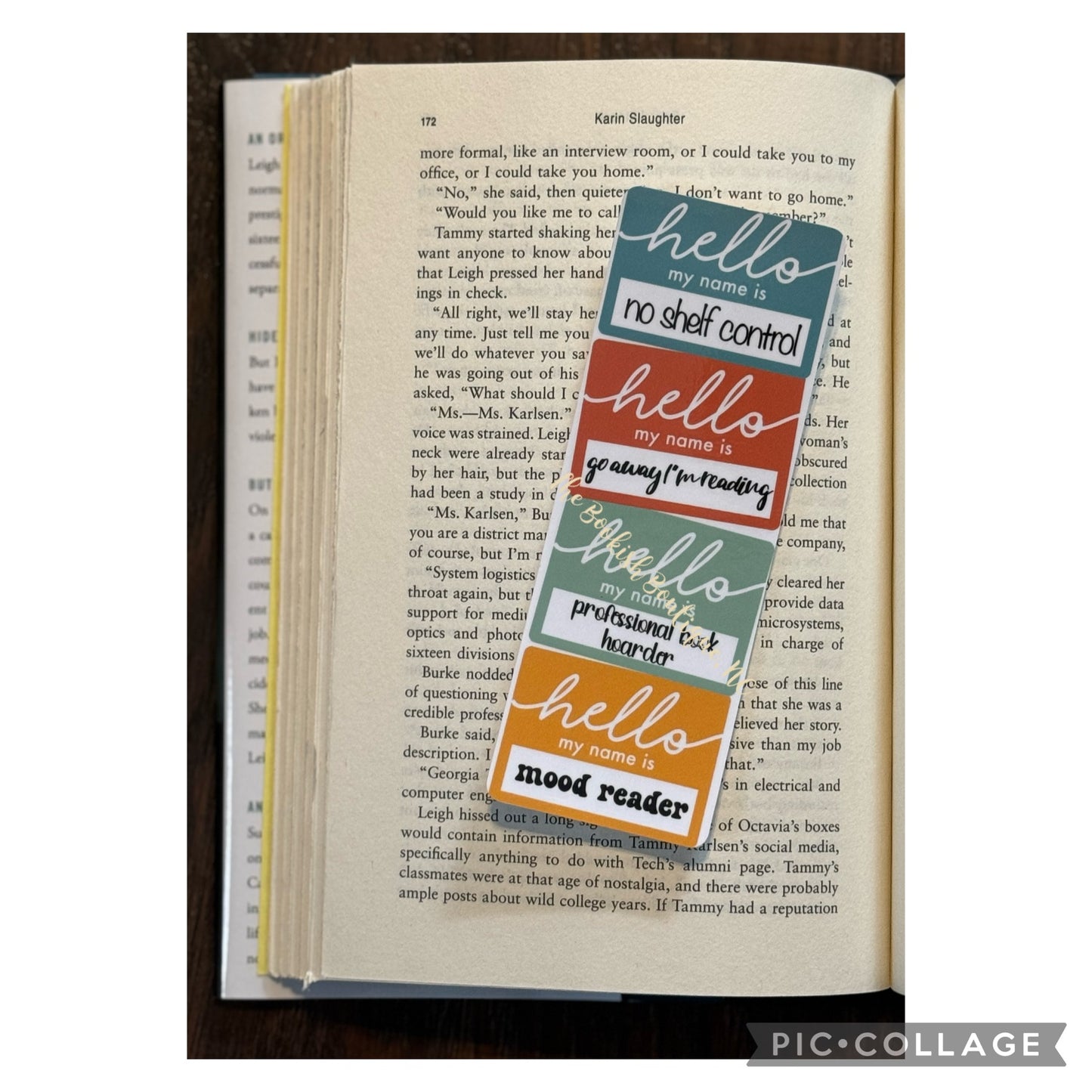 Standard Bookmark-Hello My Name Is