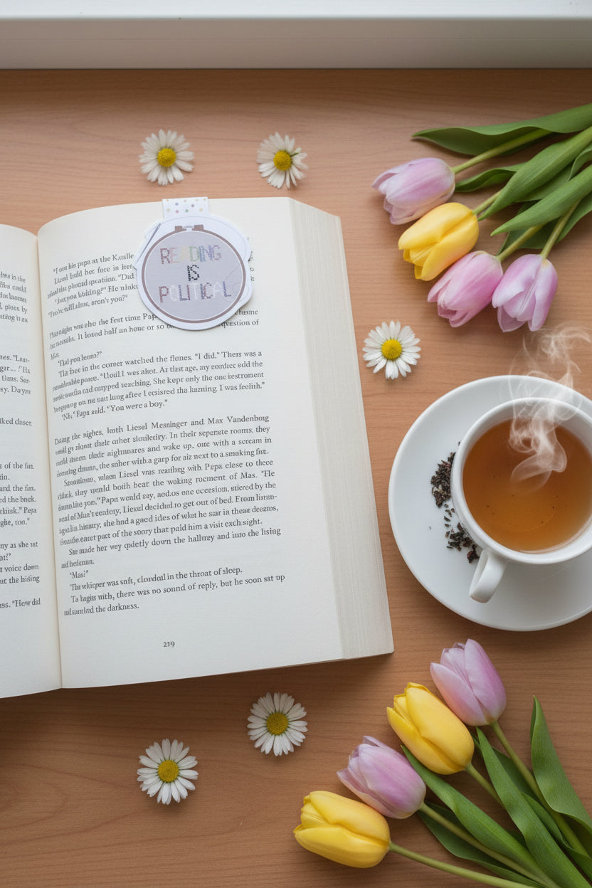 Magnetic Bookmark-Reading is Political