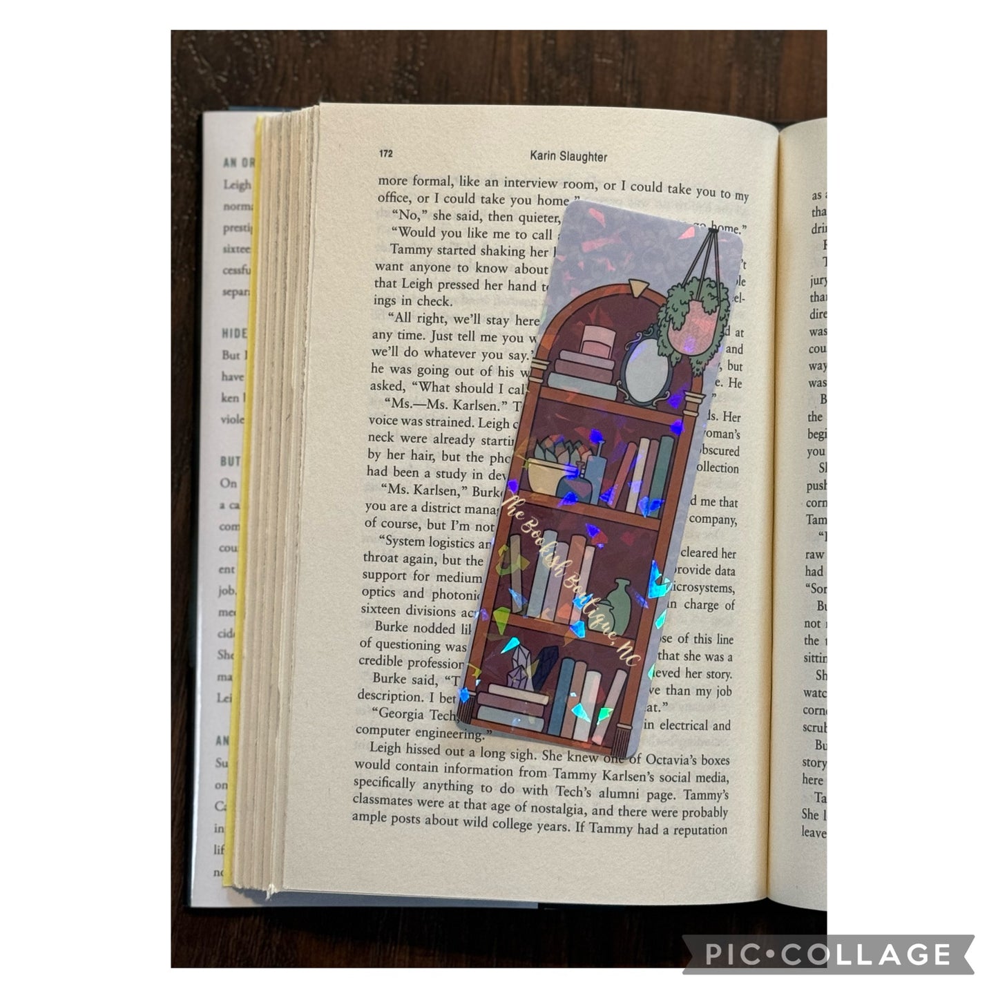 Standard Bookmark-Holographic Bookshelf