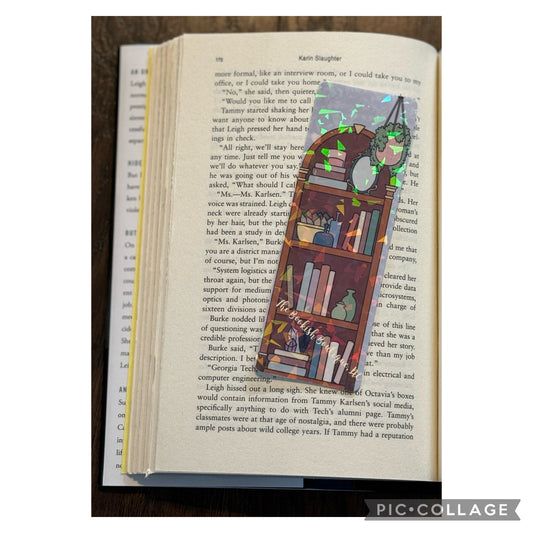 Standard Bookmark-Holographic Bookshelf