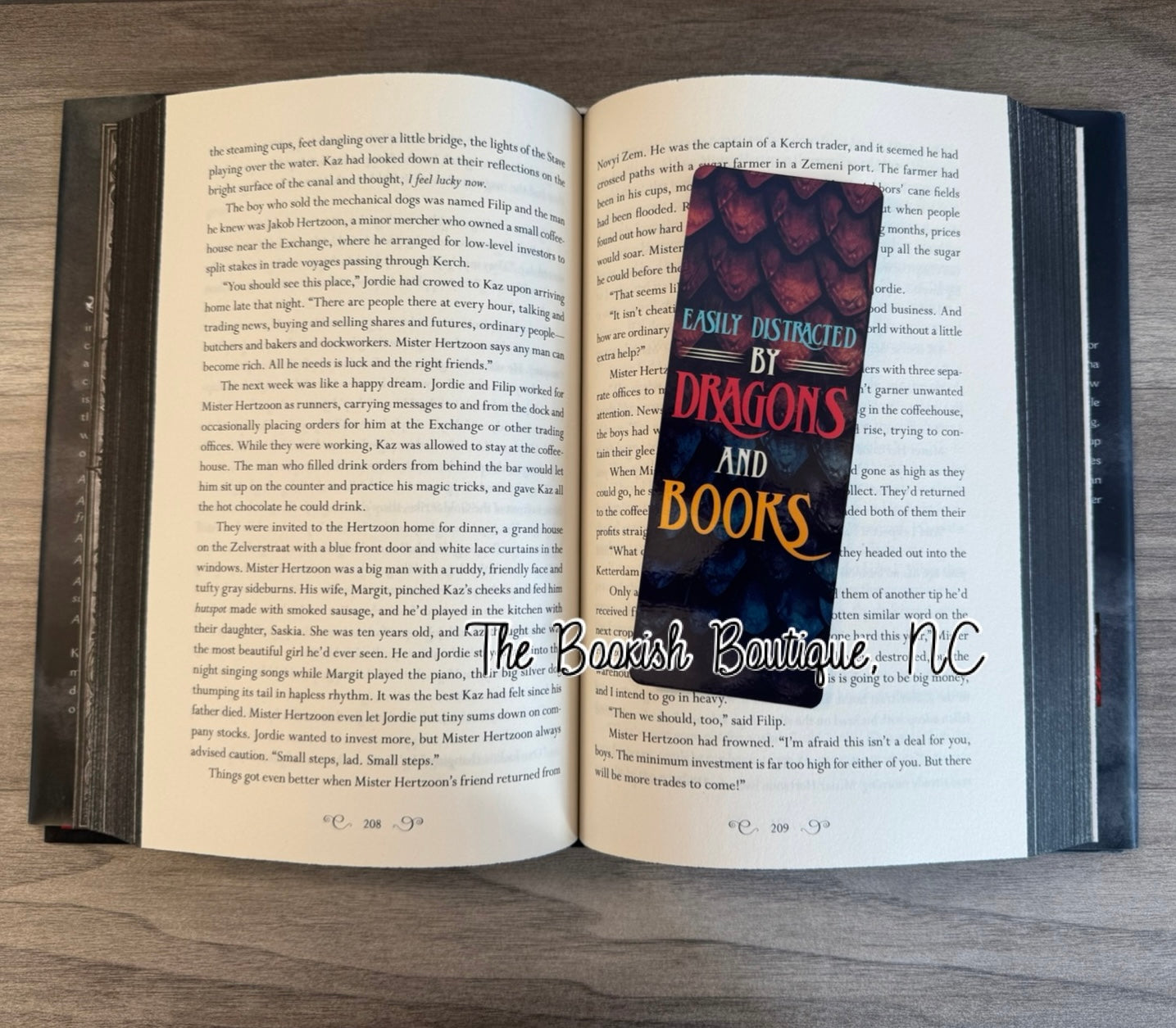 Standard Bookmark-Easily Distracted by Dragons & Books