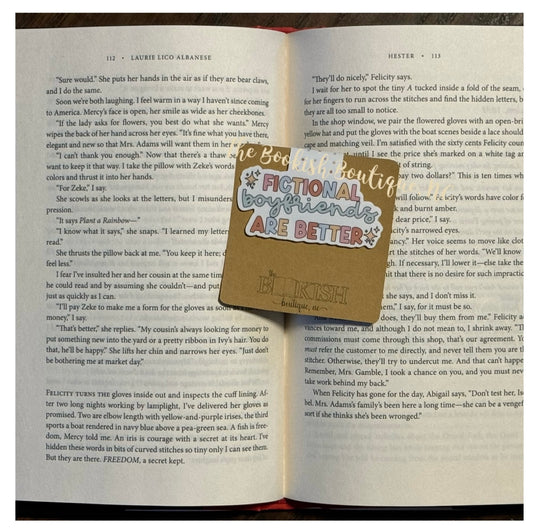 Magnetic Bookmark-Fictional Boyfriends Are Better