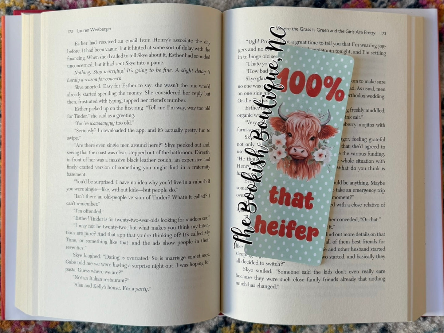 Standard Bookmark-100% That Heifer