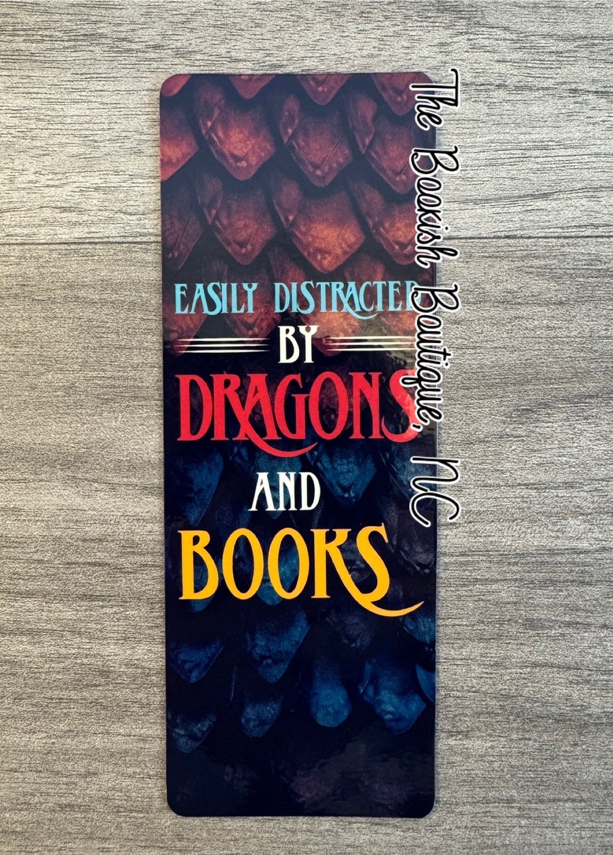 Standard Bookmark-Easily Distracted by Dragons & Books