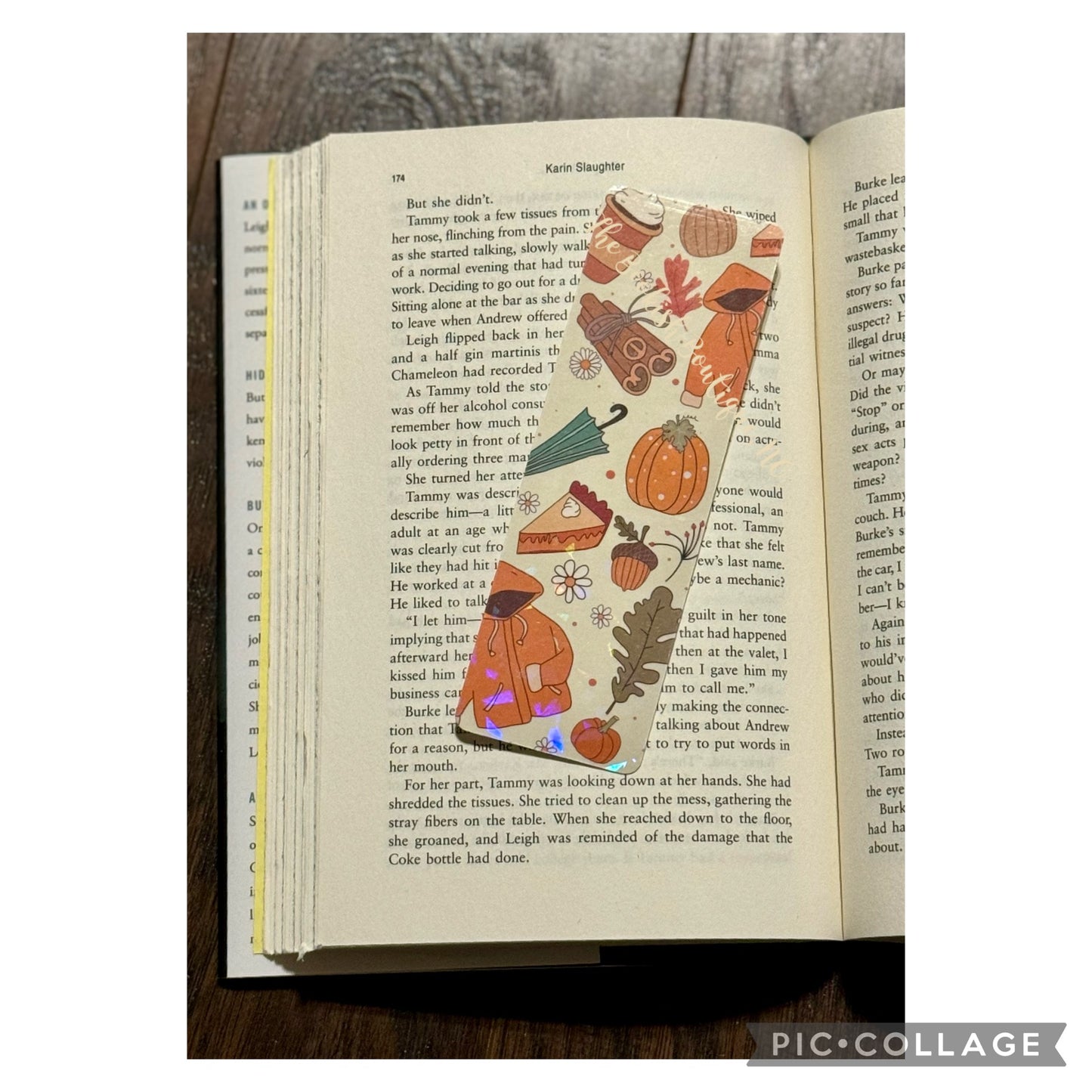Standard Bookmark-Holographic Fall Fun