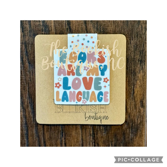 Magnetic Bookmark-Books Are My Love Language