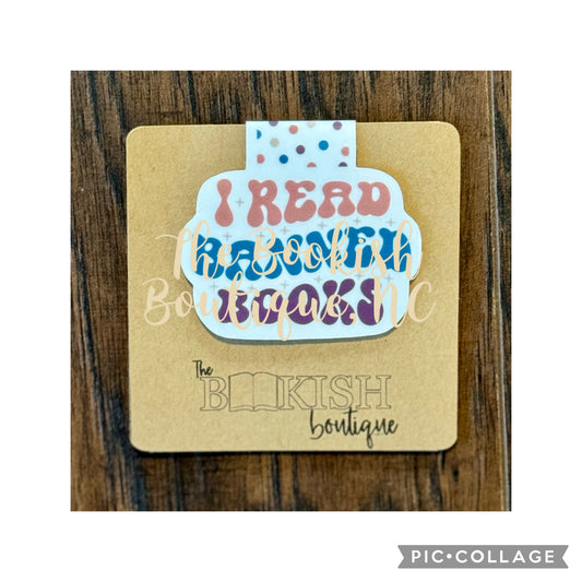 Magnetic Bookmark-I Read Banned Books